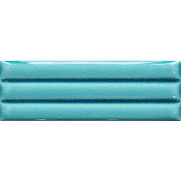 Armada Çini 7x21 cm Bambu Turkuaz Desenli Çini Seramik Karo