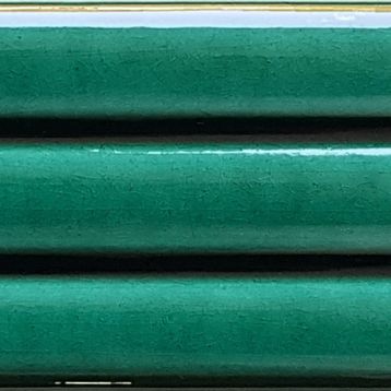 Armada Çini 7x21 cm Bambu Yeşil Desenli Çini Seramik Karo