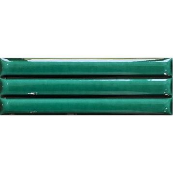 Armada Çini 7x21 cm Bambu Yeşil Desenli Çini Seramik Karo
