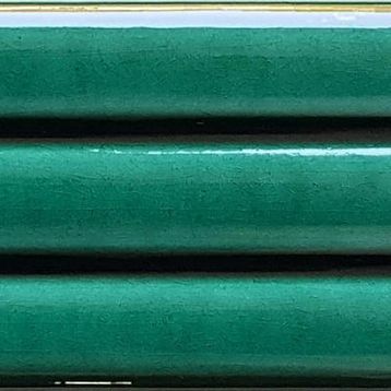 Armada Çini 7x21 cm Bambu Yeşil Desenli Çini Seramik Karo