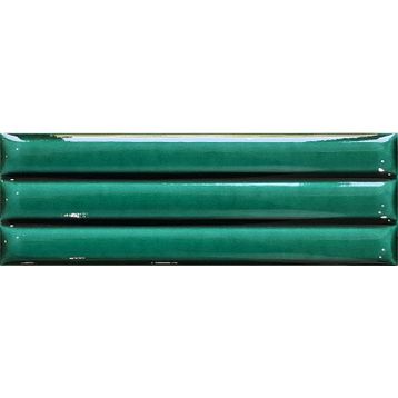 Armada Çini 7x21 cm Bambu Yeşil Desenli Çini Seramik Karo