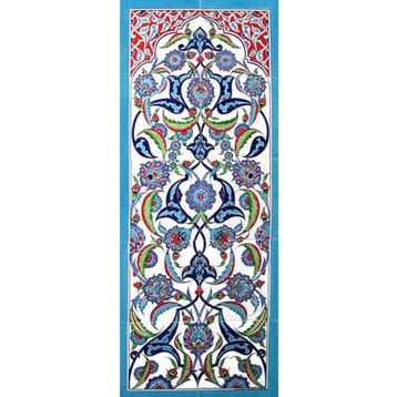 Armada Çini ED-701 40X100 Cm Rumi Eldekoru Çini Pano