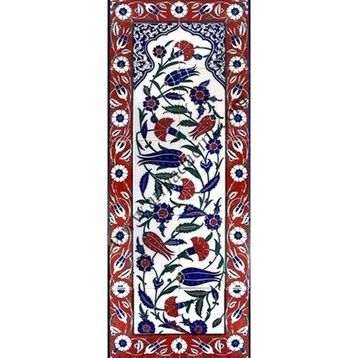 Armada Çini ED-707 40X100 Cm Lalezar Eldekoru Çini Pano