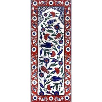 Armada Çini ED-707 40X100 Cm Lalezar Eldekoru Çini Pano