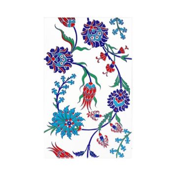Armada Çini SP 405 25x40 cm Desenli İznik Lale Karanfil Çini Karo