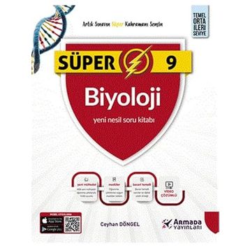 Armada Yayınları 9. Sınıf Biyoloji Süper Yeni Nesil Soru Kitabı