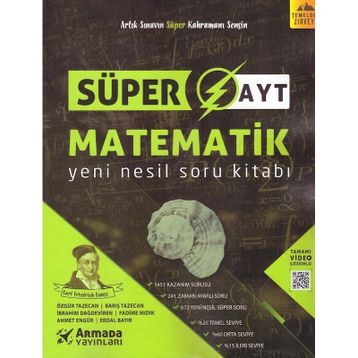 Armada Yayınları - Süper AYT Matematik Yeni Nesil Soru Kitabı