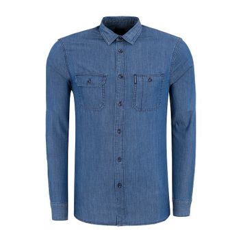 Armani Exchange 6ZZC38 Z1GDZ 1500 Mavi Erkek Gömlek