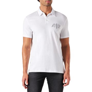 Armani Exchange Beyaz Erkek Polo T-shirt