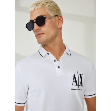Armani Exchange Beyaz Erkek Polo T-shirt