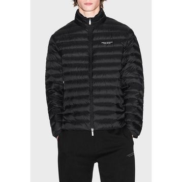 Armani Exchange XM001919 AF16927 UC001 Siyah Kapitoneli Kuş Tüyü Dolgulu Regular Fit Dik Yaka Şişme Mont Erkek Mont