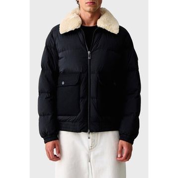 Armani Exchange XM003325 AF27210 UB101 - Lacivert Regular Fit Kapitoneli Klasik Yaka Mont Erkek Mont
