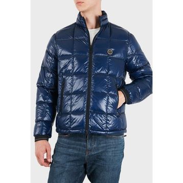Armani Exchange XM003474 AF23755 UB095 - Mavi Kuş Tüyü Dolgulu Regular Fit Dik Yaka Şişme Mont Erkek Mont