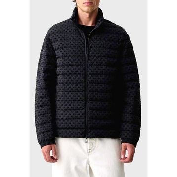 Armani Exchange XM003510 AF19870 UB101 - Lacivert Kadife Dokulu Kuş Tüyü Dolgulu Şişme Mont Erkek Mont