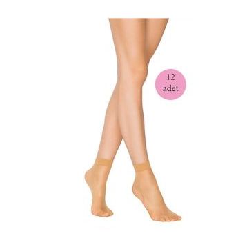 Armin Loretta 12 Adet Fit 15 Soket Ten İnce Parlak Kısa Çorap