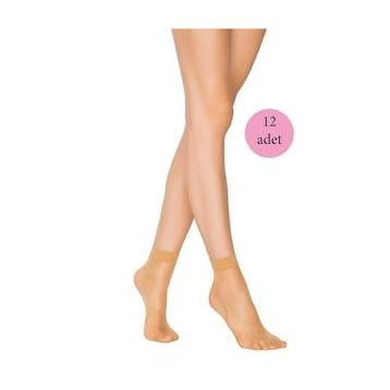 Armin Loretta 12 Adet Fit 15 Soket Ten İnce Parlak Kısa Çorap