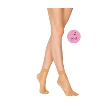 Armin Loretta 12 Adet Fit 15 Soket Ten İnce Parlak Kısa Çorap