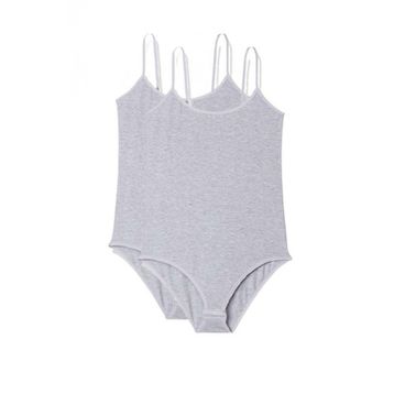 Armin Loretta 2 Adet İp Askılı Kadın Çıtçıtlı Body Gri