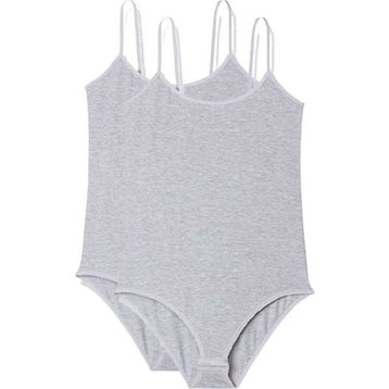 Armin Loretta 2 Adet İp Askılı Kadın Çıtçıtlı Body Gri