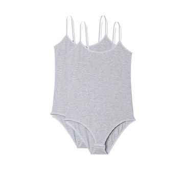 Armin Loretta 2 Adet İp Askılı Kadın Çıtçıtlı Body Gri