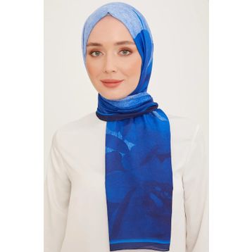 Armine 10000-01 Saks Mavi Trend Şal