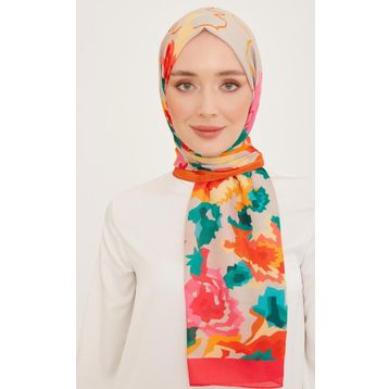 Armine 10001-01 Yeşil-Pembe Trend Şal