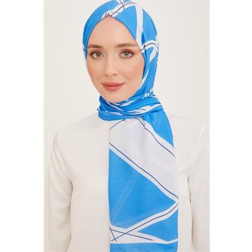 Armine 10003-08 Mavi Trend Şal