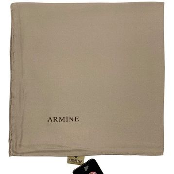 Armine 1091 Açık Vizon Twill İpek Eşarp