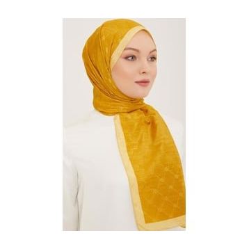 Armine 2-117 Trend Monogram Hardal Şal