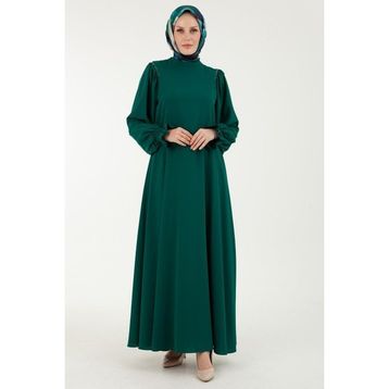 Armine 23YT904 Zümrüt Elbise