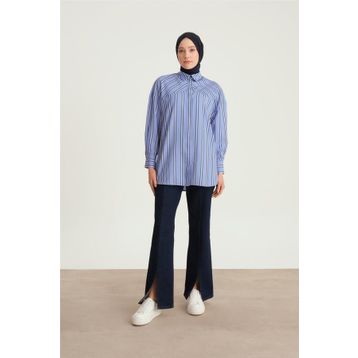 Armine 24Y3505 Mavi Kadın Gömlek