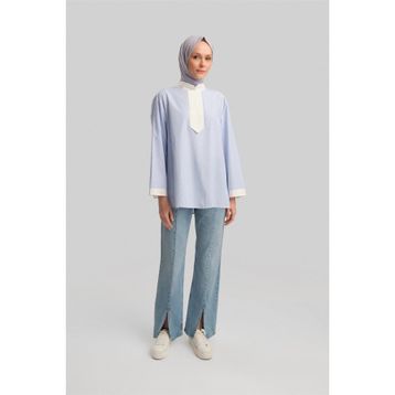 Armine 24Y3556 Mavi Kadın Gömlek