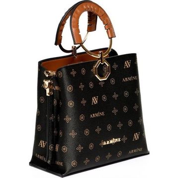 Armine 260 Siyah Baskılı Kadın Çanta
