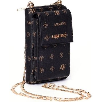 Armine 265 Siyah Baskılı Kadın Çanta