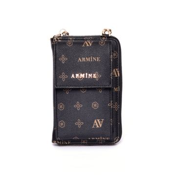 Armine 265 Siyah Baskılı Kadın Çanta