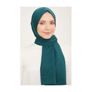 Armine 4-123 Yeşil Kalpli Şal