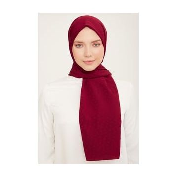 Armine 4-132 Bordo Kalpli Şal
