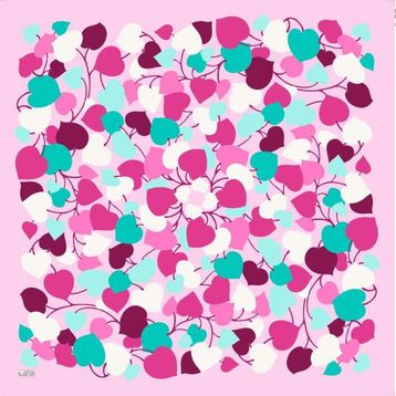 Armine 6083-02 Soft Pembe Desenli Eşarp