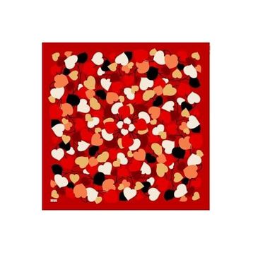 Armine 6083-10 Soft Kırmızı Desenli Eşarp
