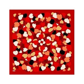 Armine 6083-10 Soft Kırmızı Desenli Eşarp