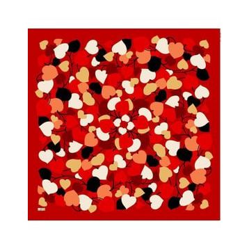 Armine 6083-10 Soft Kırmızı Desenli Eşarp