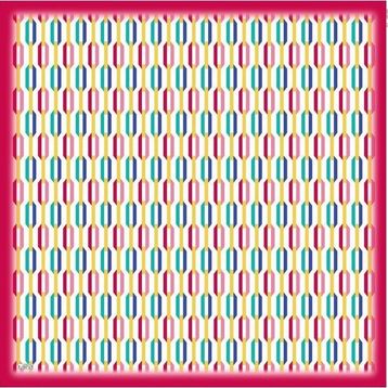 Armine 6087-12 Soft Sarı Desenli Eşarp