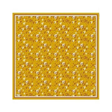 Armine 6088-18 Soft Koyu Hardal Desenli Eşarp