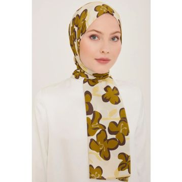 Armine 6348-09 Krem Yeşil Şal
