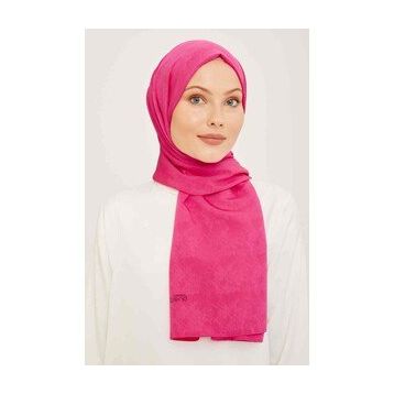Armine 8-04 Pembe Düz Renk Şal