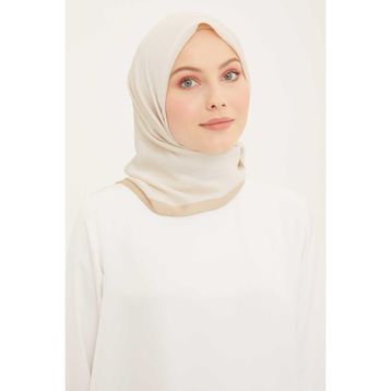 Armine 83 Trend Bej Düz Renk Eliza Eşarp