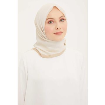 Armine 83 Trend Bej Düz Renk Eliza Eşarp