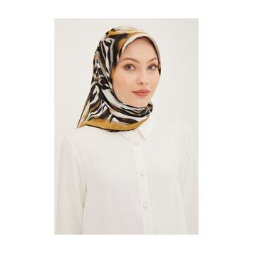 Armine 8929D Renkli Twill Ipek Eşarp