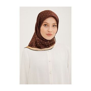 Armine 8936D Renkli Twill İpek Eşarp