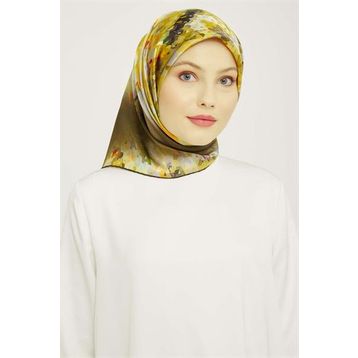 Armine 9043-53 Haki Desenli Eşarp